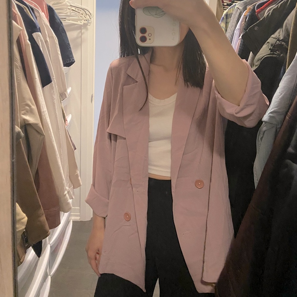 Pink blazer ( suitable for spring)